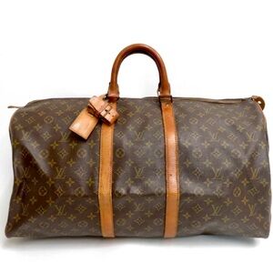 Louis Vuitton Monogram Duffle Boston Bag Keepall 55